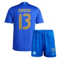 Argentína Cristian Romero #13 Vonkajší Detský futbalový dres Copa America 2024 Krátky Rukáv (+ trenírky)